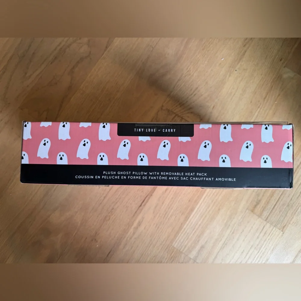 Plush Heatable Ghost Pillow Halloween NEW - Picture 3 of 4